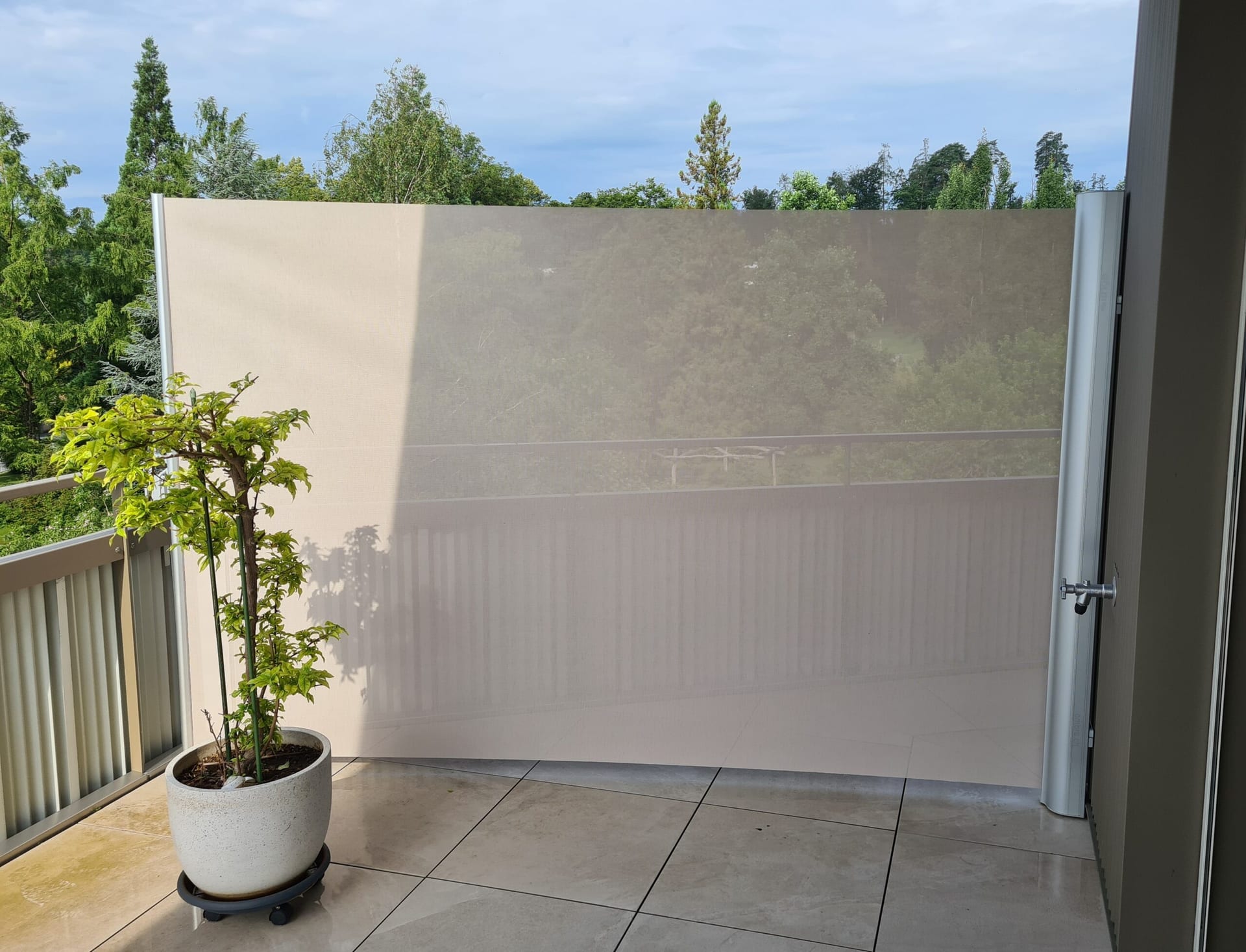 Windschutz grosse Terrasse